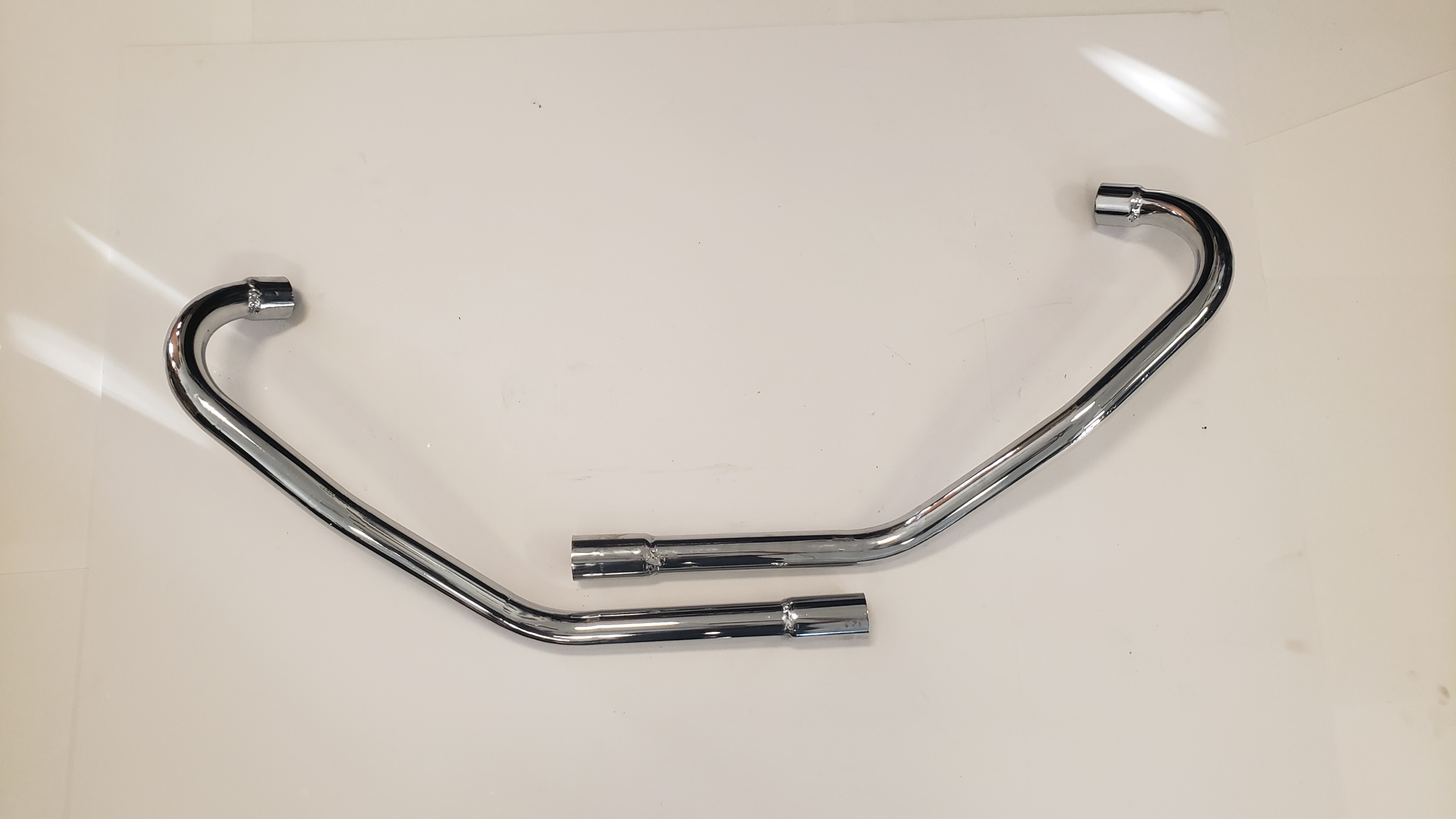 70-5957/8S Exhaust/Header Pipe Set, T120, Swept Back