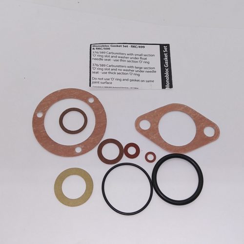 389/121A Gasket Kit, 389, Monobloc, Amal RKC/500