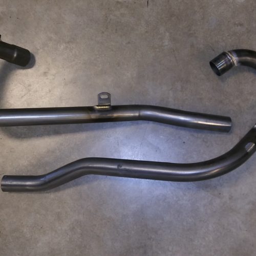 71-2580/81 Exhaust Pipe Set, BSA A65F, 1971-1972