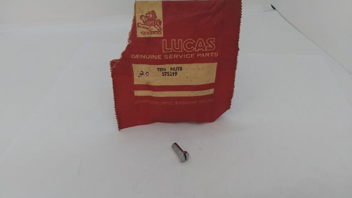 575219 Tail Lamp Lens Nut, To 1966, NOS Lucas