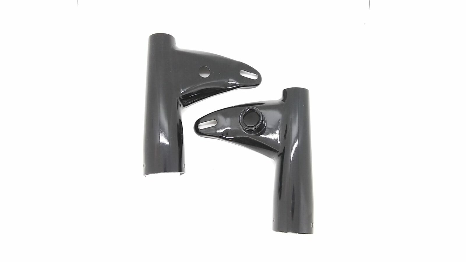 97-2161 97-2162 Headlight Brackets, Pair, Triumph 1968-1970 - Repainted Originals