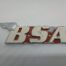 60-2568 Tank Badge, BSA 650, 1971-72 - Orange
