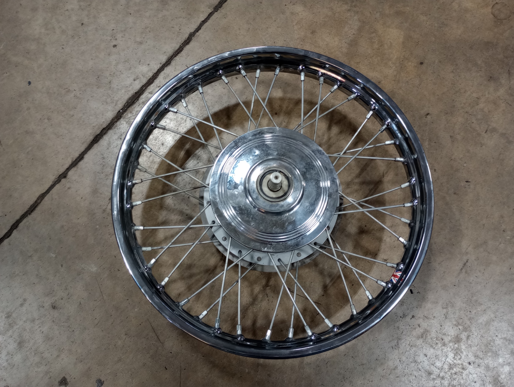 37-3458 Complete Used 7" Front Wheel Assembly "C" Models 1969-73 -2