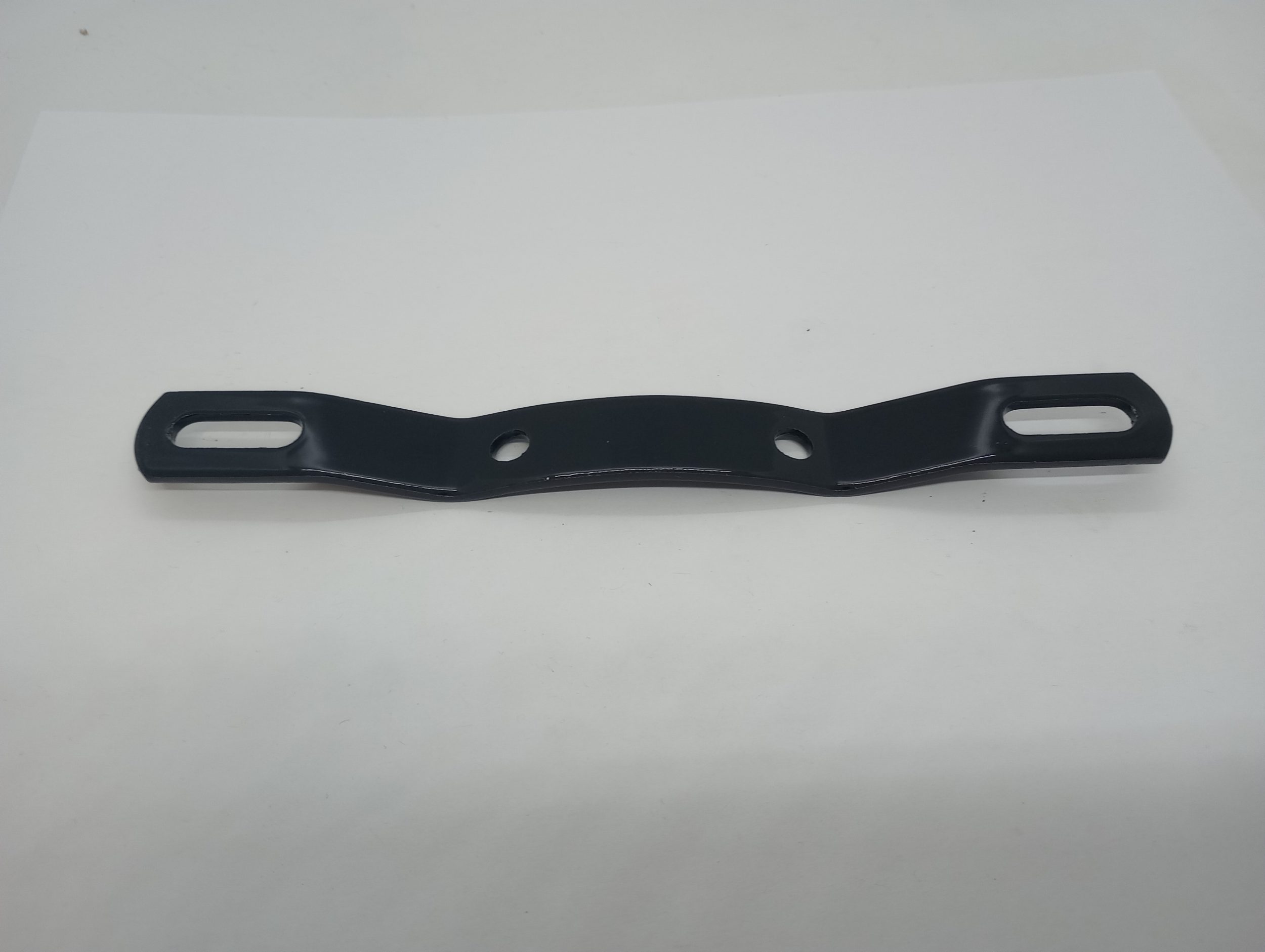 68-6834P Rear License Plate Bracket, Upper, Curved, Freshly Powder Coated