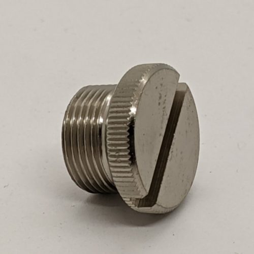 622/155 Float Bowl Drain Plug, Slotted, Brass, Amal
