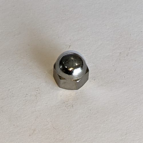 21-1809 Dome/Acorn Nut, 1/4 x 28, Chrome