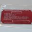 063247 VIN Plate/Frame Tag, Norton