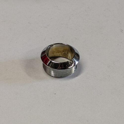 314540 Headlight Switch Bezel/Nut, Chrome - NOS