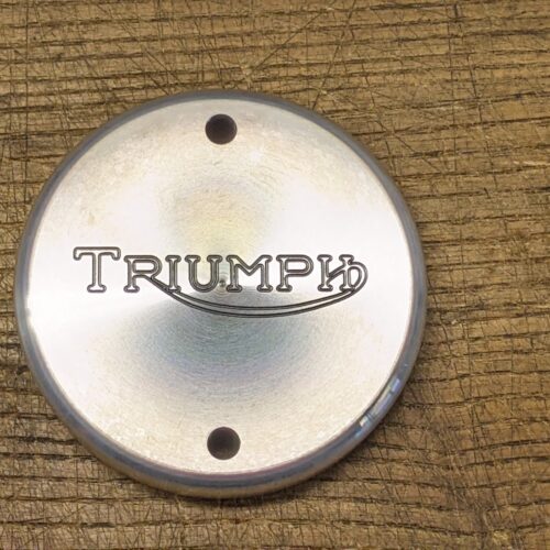 70-8737A Points Cover, Alloy, Triumph Logo