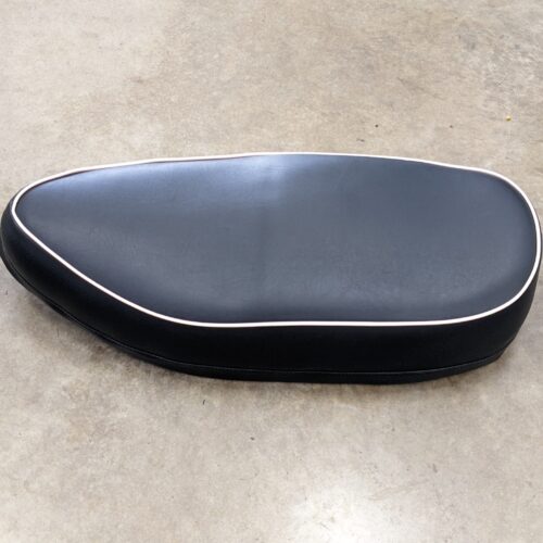 68-9024 Black Seat with White Piping, BSA A50/65