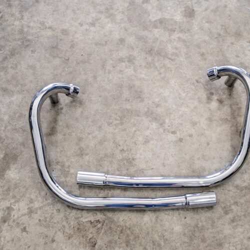 71-2037/8 Exhaust Pipe Set, Triumph 500, Late 1971-1972