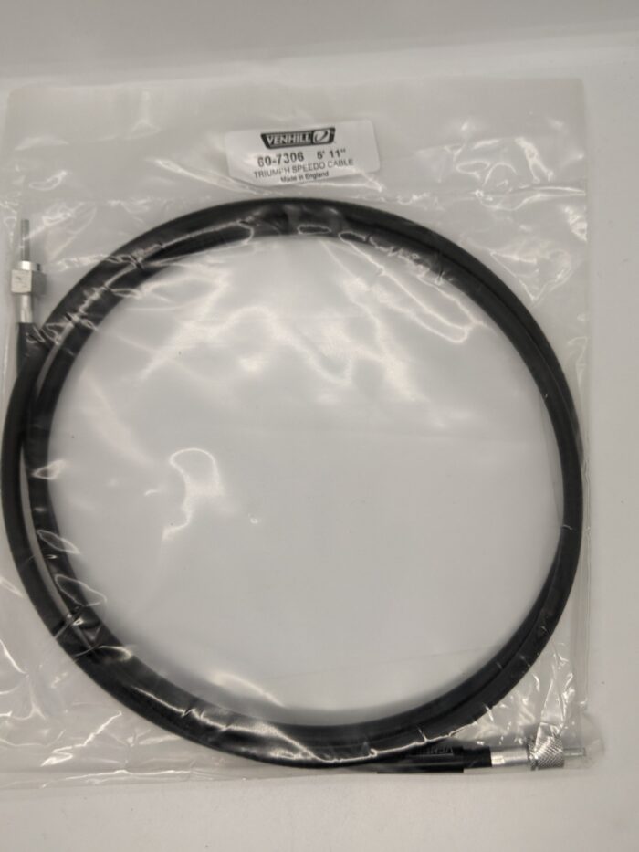 60-7306V Speedo Cable, 71"/5" 11", T140/T160/TR7, 1975-1979