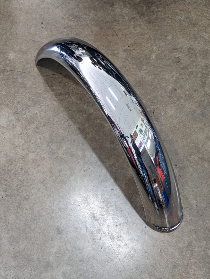 97-7039 Front Fender, Tri T140, 1976-1978, Chrome 2