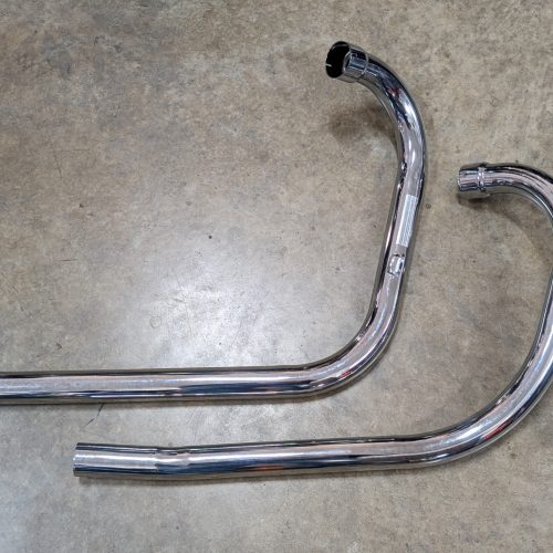 70-5957/8T Pipe Set, Exhaust, No Cross, Tri T120, 650, 1965-1968-Taiwan