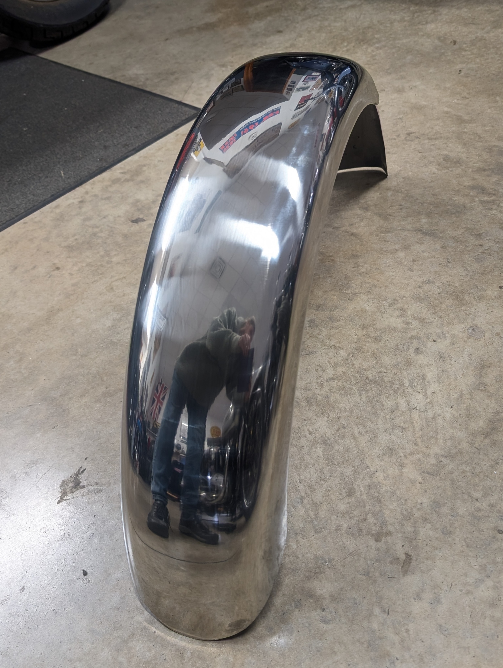 82-6967 Rear Fender, Stainless, Straight Edge, 1963-1966 5