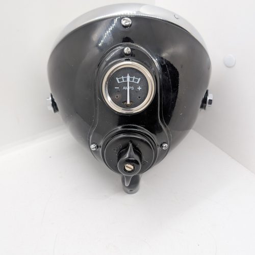 SSU700 Head Lamp Assembly Complete, Black, 7", Reproduction