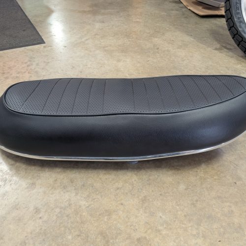 83-1573 Seat, Triumph 1968-1970, Has Holes for 1969 Grab Rail