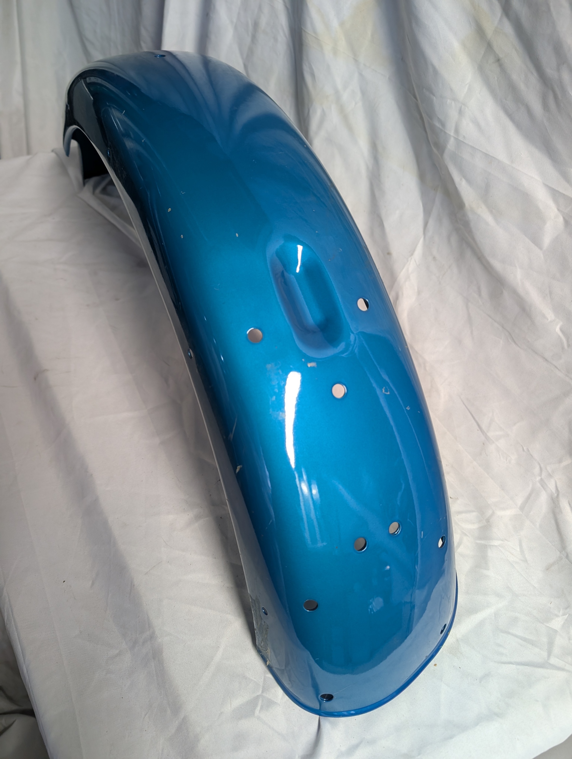 83-3566NOS Rear Fender, Pacific Blue, Triumph 1971-1972, TR6R - NOS