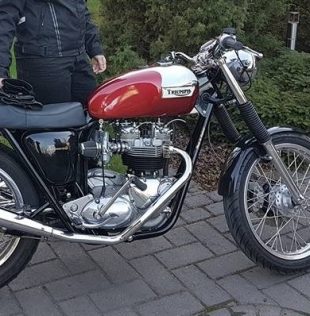 70-5957/8S Exhaust/Header Pipe Set, T120, Swept Back - Image 4