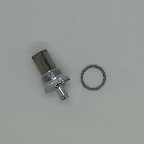 82-3179A Chrome Oil Tank Filter With Barb