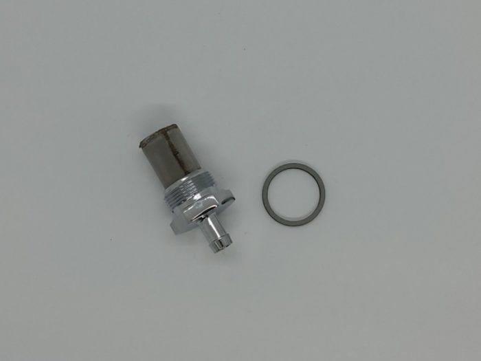 82-3179A Chrome Oil Tank Filter With Barb