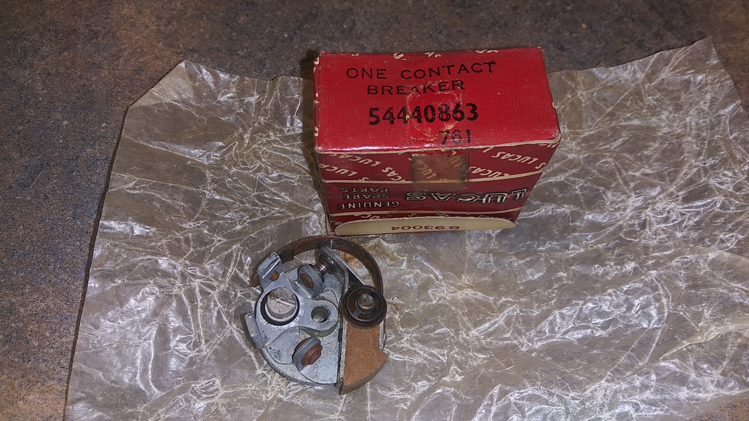 54440863NOS Contact Breaker, Lucas K2F - NOS