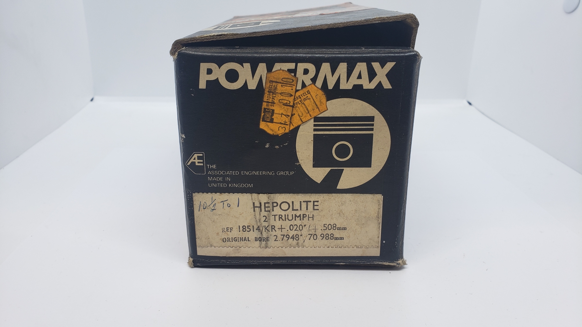 70-9488 High Compression Piston Set Triumph 650 10.5 to 1 CR +.020 - Image 3