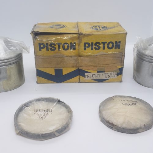 70-9488 High Compression Piston Set Triumph 650 10.5/11? to 1 CR +.060
