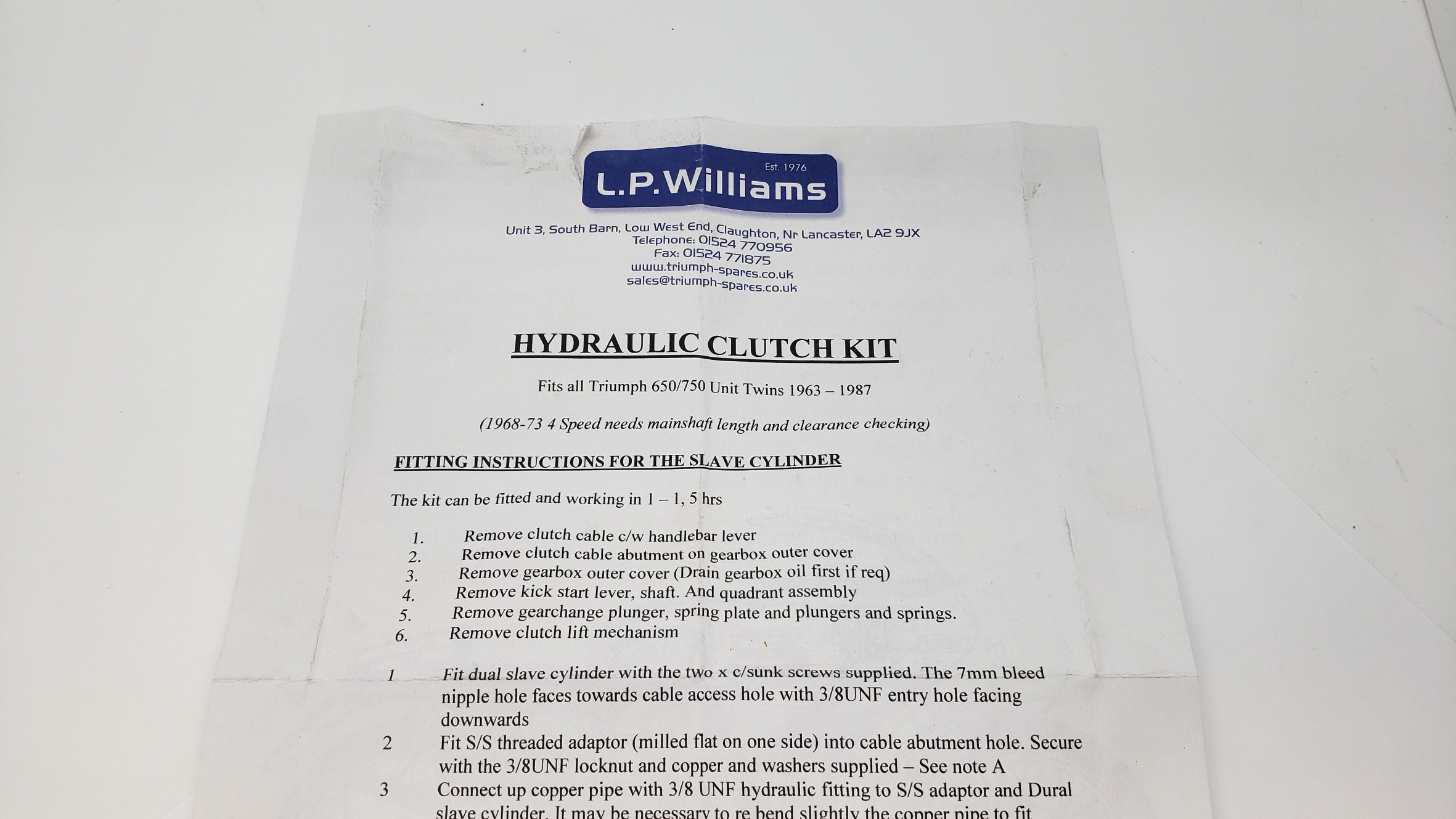 MP PSP001 Hydraulic Clutch Kit - Image 7