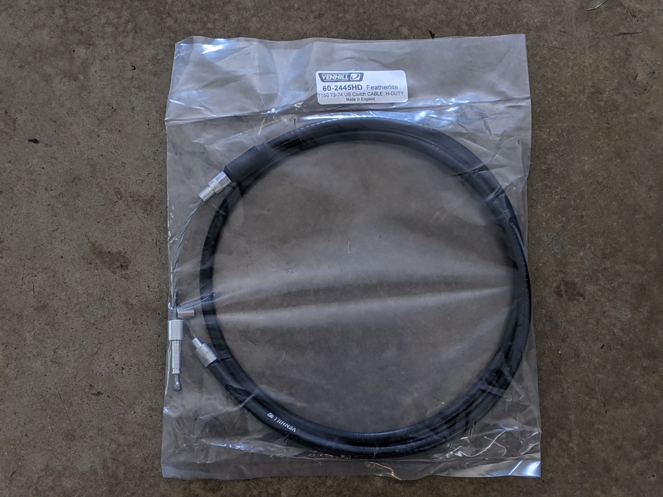 60-2445HD Clutch Cable, Triumph Trident, T150 1973-74 - Heavy Duty