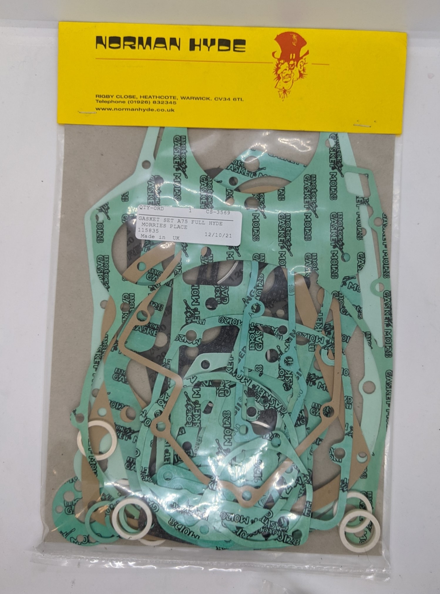 MP30-3569 Complete Gasket Set, BSA A75
