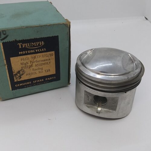 CP172/20 Piston Assembly, High Performance, Triumph T20 Cub, +.020", Genuine NOS