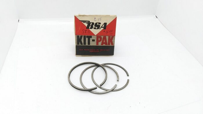 00-3415 Piston Ring Set, BSA C15, Standard Bore, Genuine BSA NOS