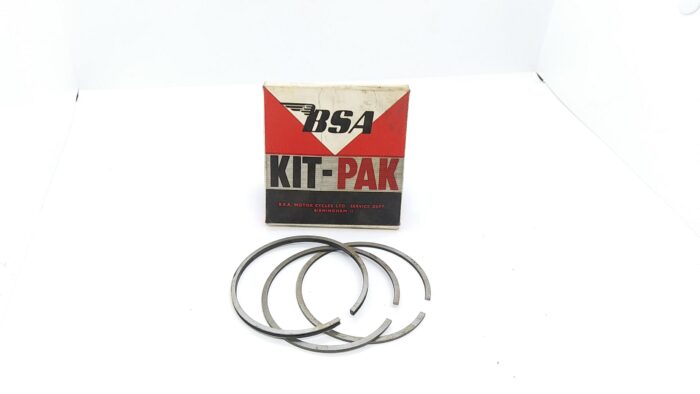 00-3416 Piston Ring Set, BSA C15, .020" Over, Genuine BSA NOS