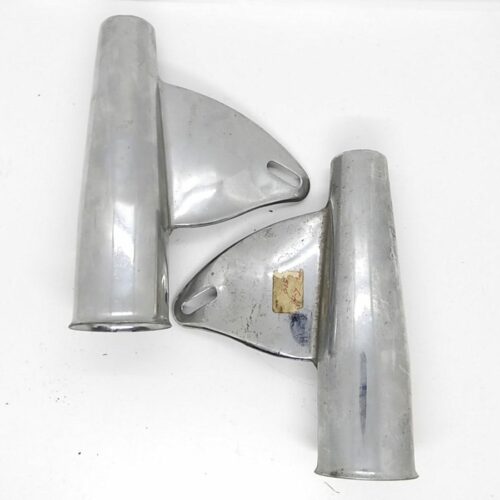 68-5059 68-5060 Headlight Brackets, Pair, Chrome, BSA A65 A50, 1962-65 - NOS