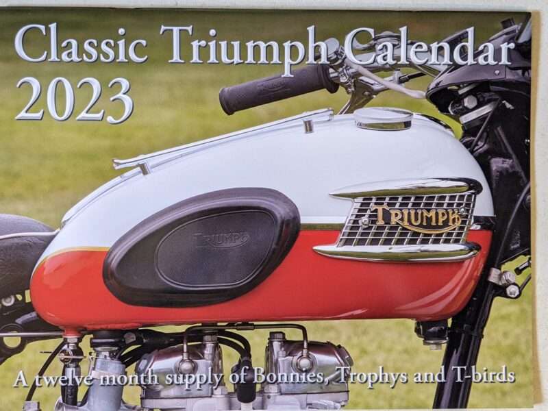 2023 Calendar, Classic Triumph 2023 Morrie's Place Cycle