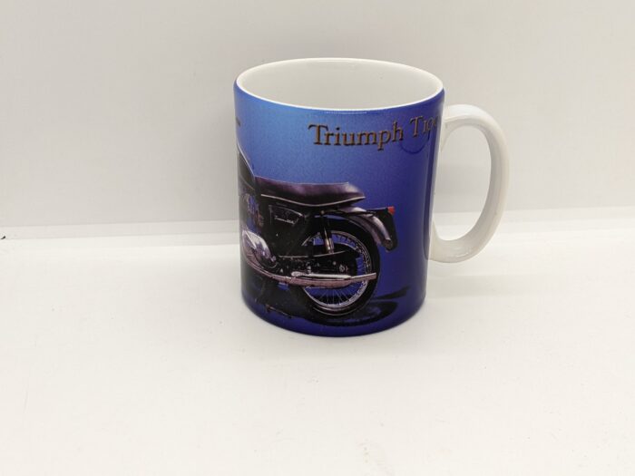 MP48-MUG191 Mug, Triumph T100 Blue on White Mug