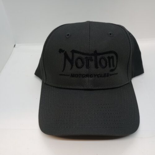MP42-305 Grey Hat with Black Norton Motorcycles Logo