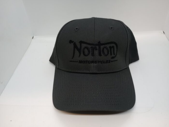 MP42-305 Grey Hat with Black Norton Motorcycles Logo