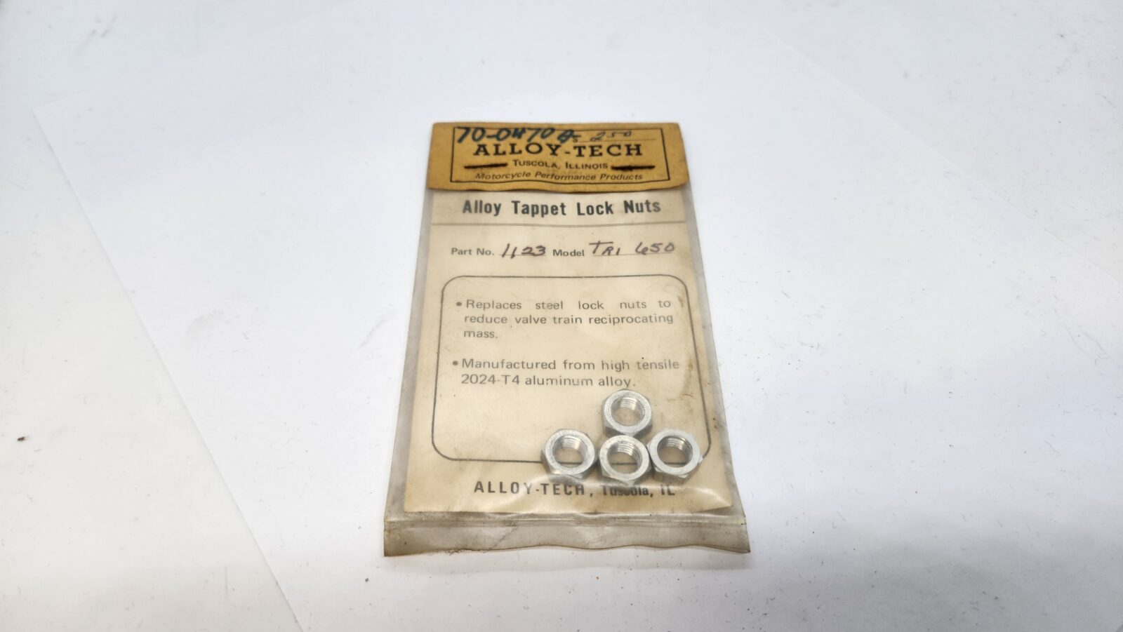 70-0470A Alloy - Tech Tappet Adjuster Nut Thin wall/Half nut