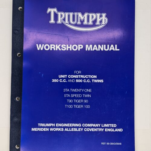 99-0843 Shop Manual Triumph 350/500cc Twins