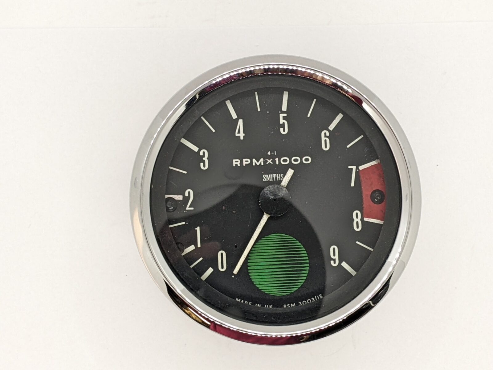 RSM 3003/15R **Rebuilt** Smiths Tachometer, 4:1 Ratio, Black Face