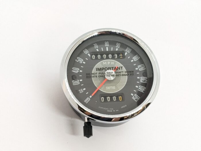 SSM 5001/05R **Rebuilt** Smiths Speedometer, 150 mph, 3:1 Ratio, Grey Face