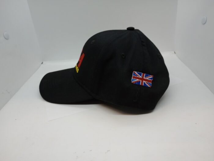 MP42-210 Black Hat with Red/Gold BSA Motorcycle Logo-1
