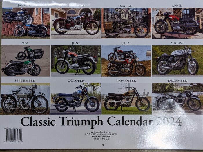 2024 Classic Triumph Calendar 2024 2