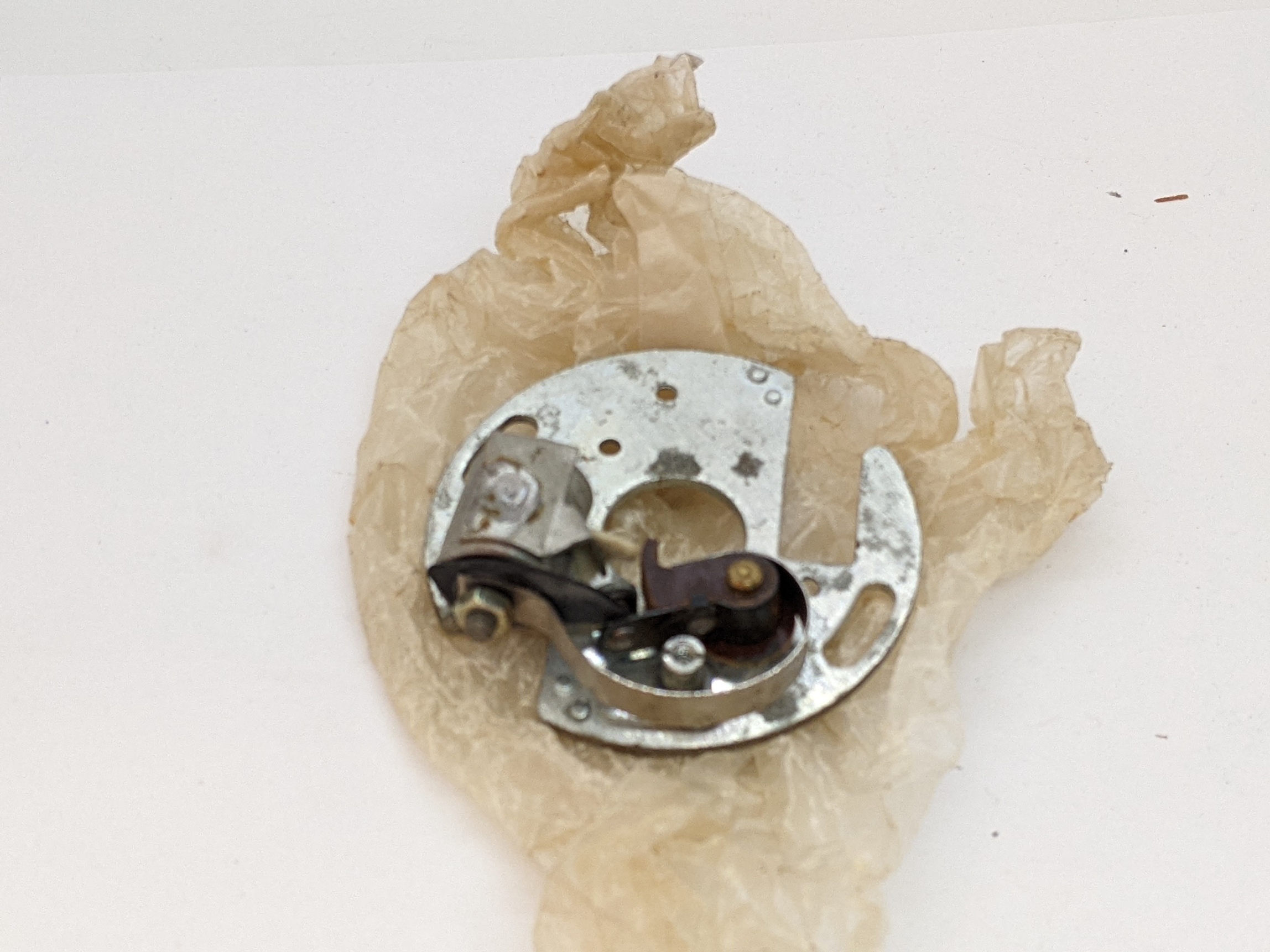 54415296 Points Plate Assembly, Singles 1963-1967 NOS