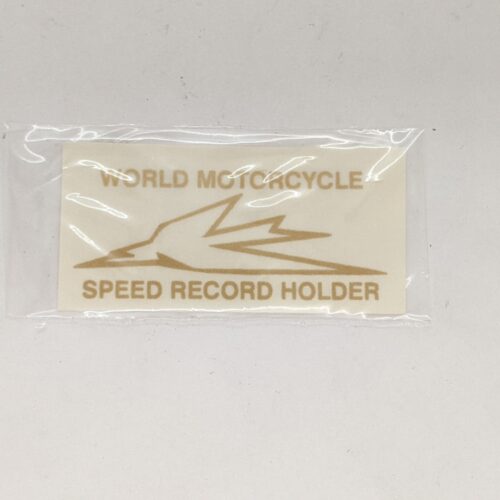 60-0056 World Motorcycle Speed Record Holder Decal