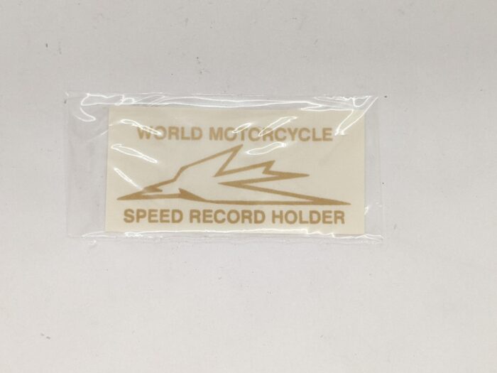 60-0056 World Motorcycle Speed Record Holder Decal