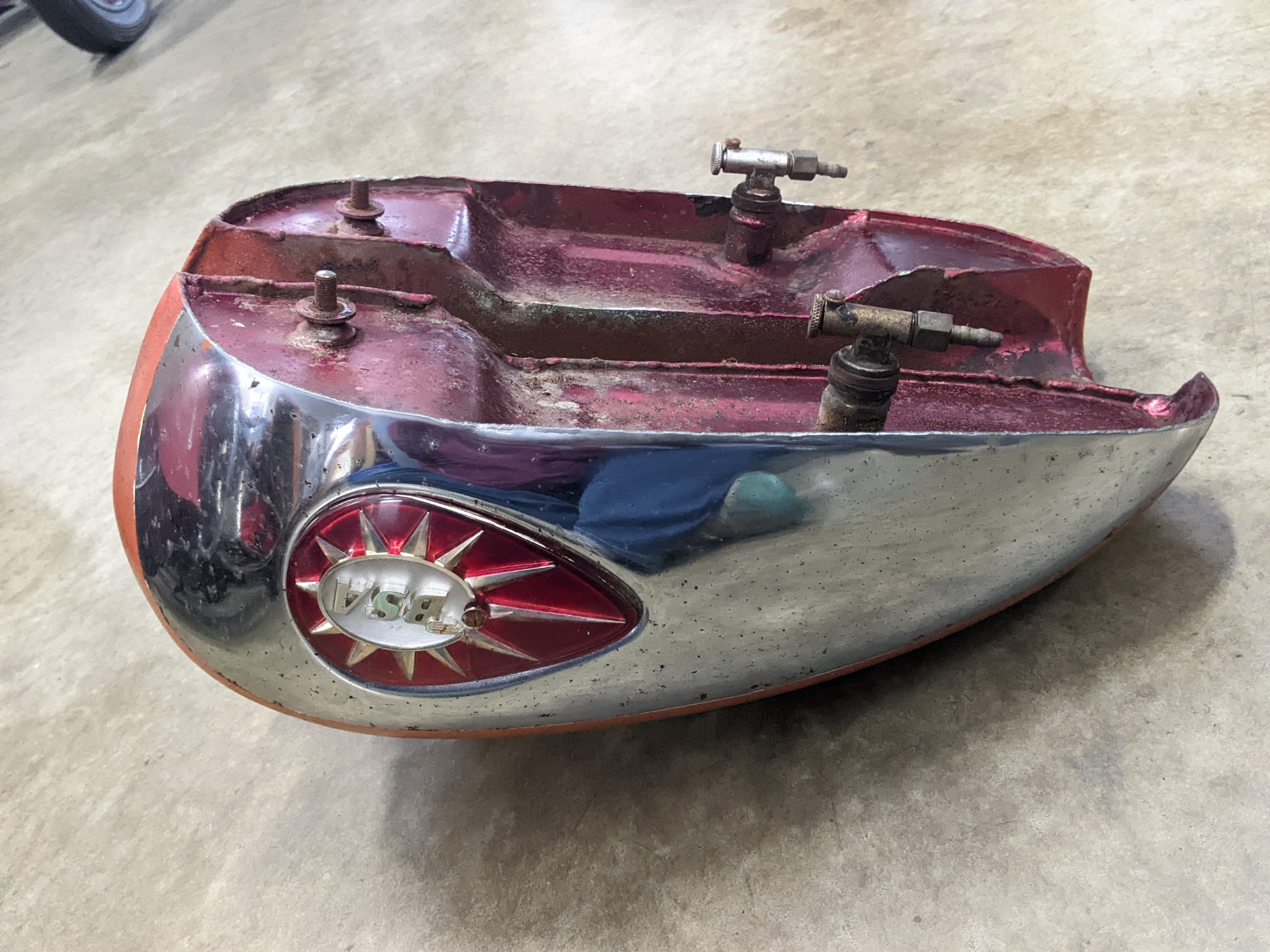 68-8105O Gas/Fuel Tank, BSA A50/A65 Flat Bottom – USED – Morrie's Place  Cycle