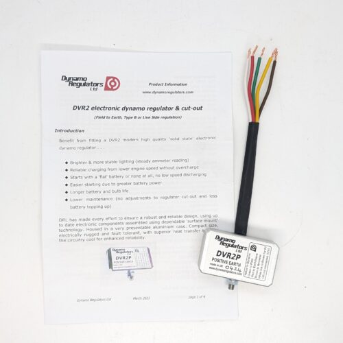 DVR2+ Dynamo Voltage Regulator, Positive Earth